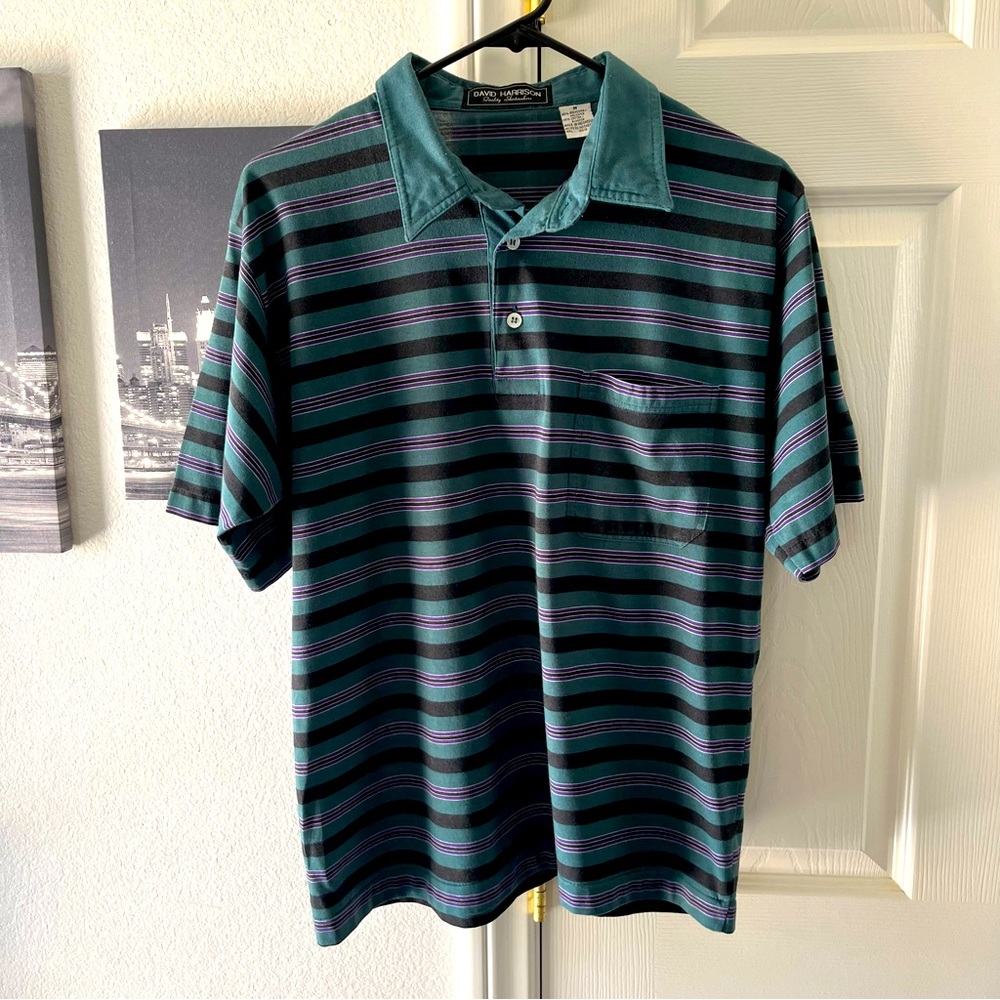 David Harrison Quality Shirtmakers Polo Shirt Green